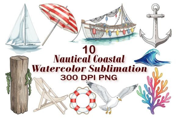 Beach Vacation Watercolor Sublimation: Capturing Seaside Bliss in Your Designs