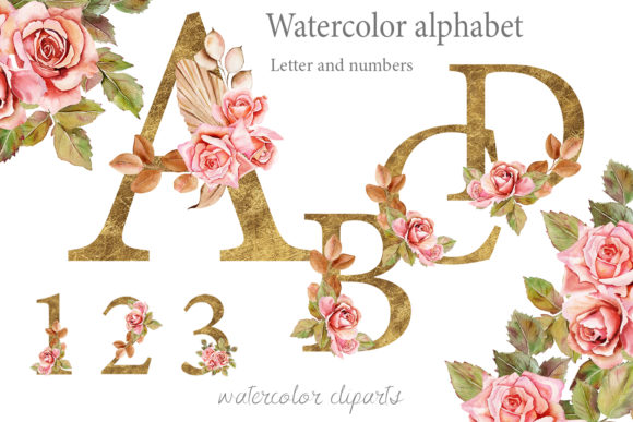 Boho Roses and Gold Alphabet Clipart: A Designer's Guide