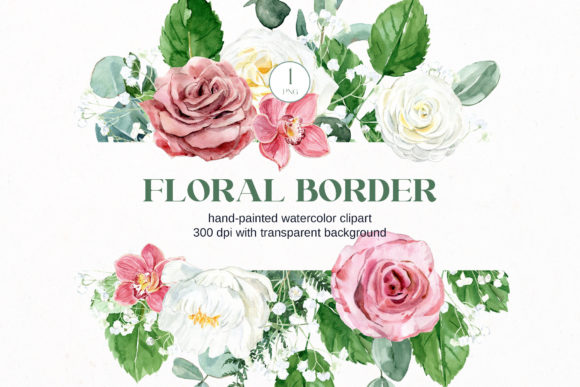 Boho Roses Floral Border: Your Secret for Elegant, Organic Design