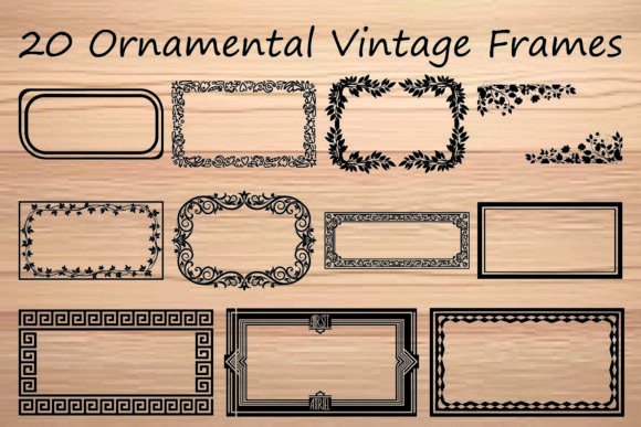 Elevate Designs with Ornamental Vintage Frames
