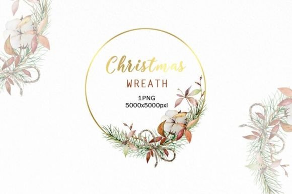 Elevate Your Holiday Designs with a Watercolor Christmas Wreath