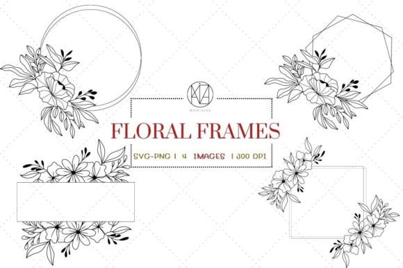 Floral Frames SVG & Geometric Frames: A Versatile Design Asset