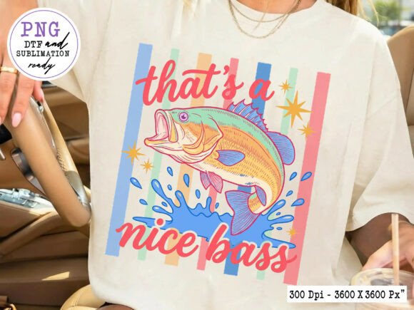 Summer Bass Fish Preppy Hand Drawn PNG: A Designer's Guide