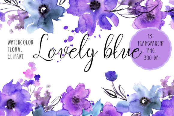 Watercolor Blue Flowers Clipart: A Designer's Guide